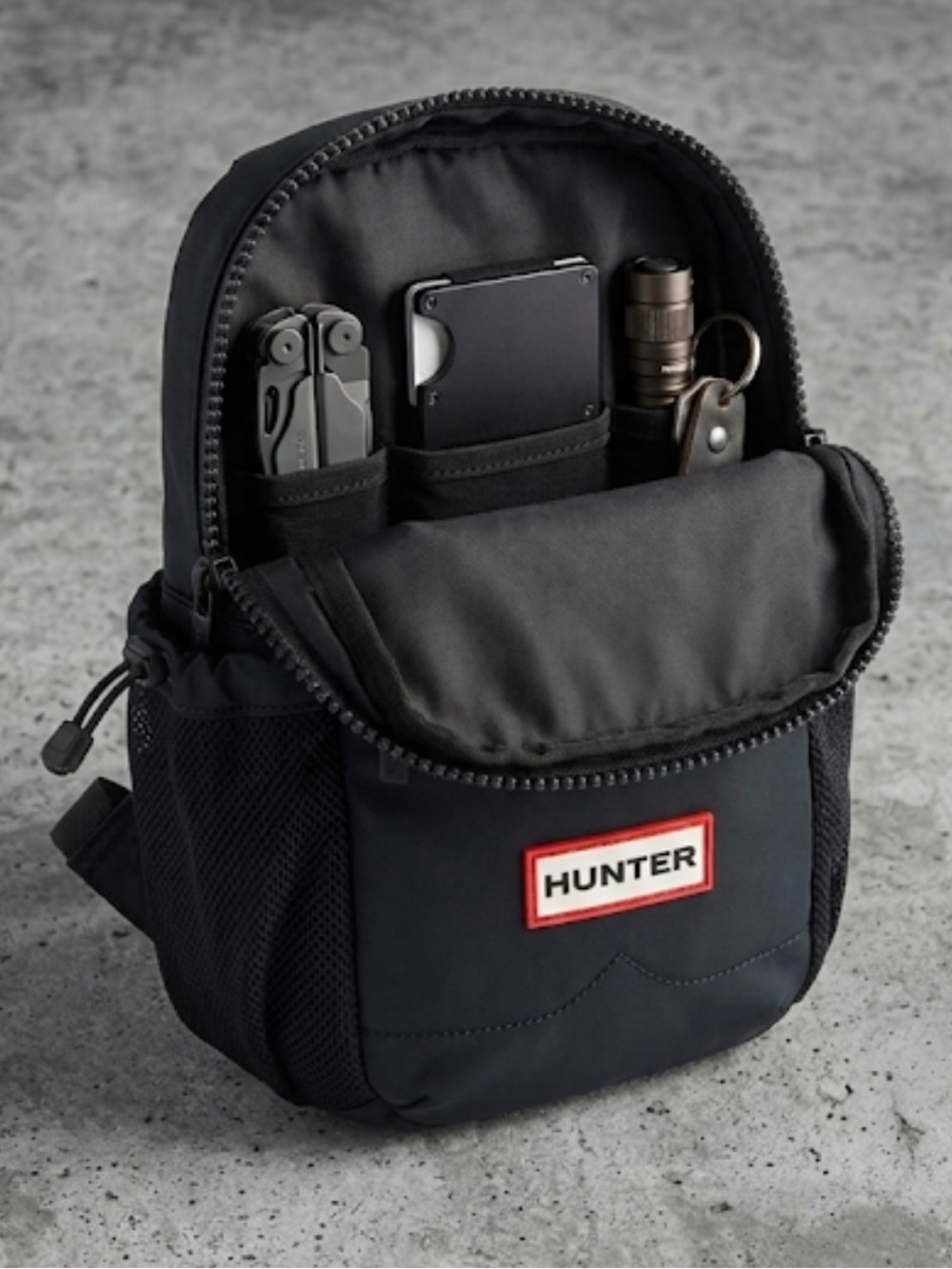 Hunter Sling Bag Crossbody Travel Backpack With Outside Pockets